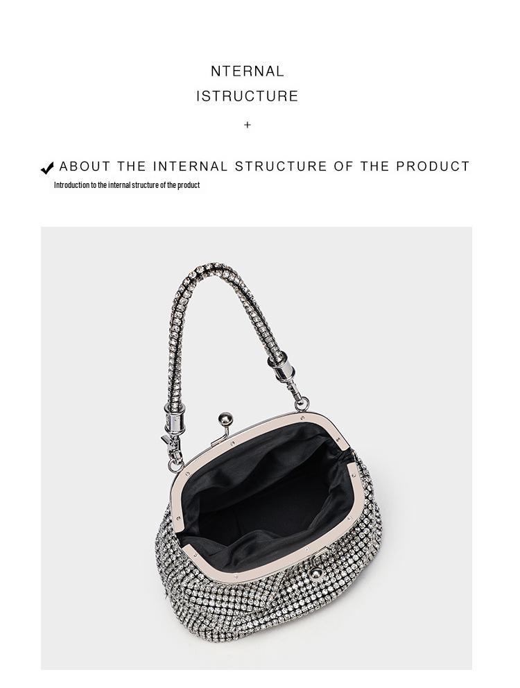 Rhinestone Diamond Sparkling Evening Clutch Handbag Crossbody Bag