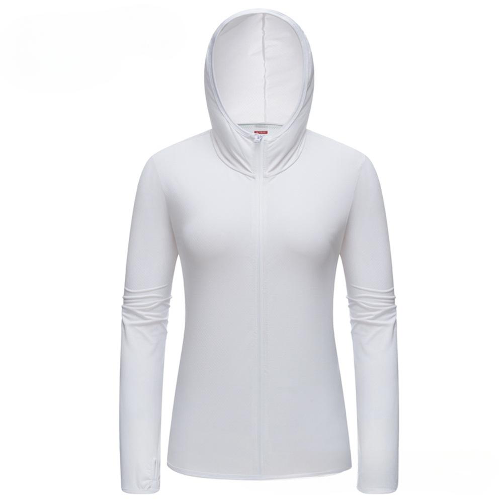 

Одежда для защиты от солнца Женская одежда для защиты от солнца Летняя одежда из ледяного шелка Тонкая анти-ультрафиолетовая одежда для рыбалки Одежда для спорта на открытом воздухе S