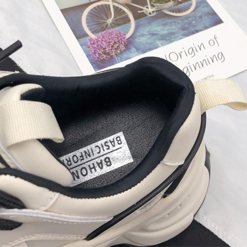 Fashion High Quality Woman Pink Board Shoes Trend Comfortable Thick Sole Increase Casual Shoes Female Sneakers Fashion Lace Up Flat Shoe