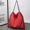 Simple classic chain fashionable versatile shoulder bag foldable portable tote bag casual large capacity bag women