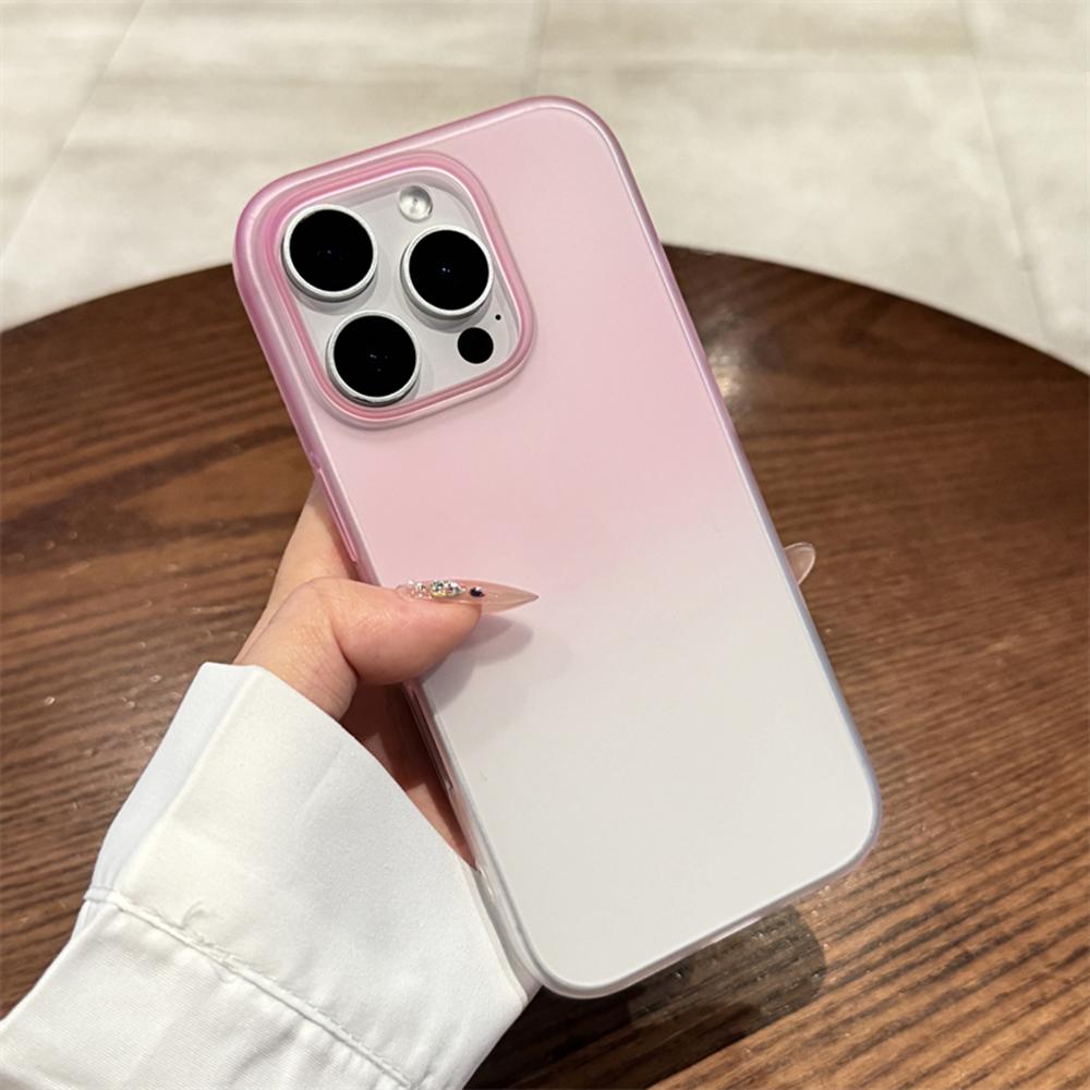 Transparent Gradient Matte Phone Case For For Iphone 16 15 14 13 12 Pro Max Plus Ultrathin Shockproof Bumper Cases Cover