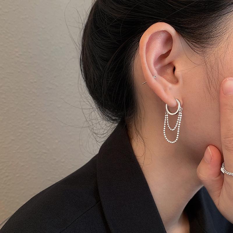 Sweet Cool Ins Niche Design Sense Trendy Premium Earrings Fringed Earrings Women