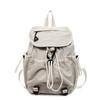 Nyl Solid Color Large Capacity Backpacks 2026  String Casual Bags for Women Summer Student Simple Women's Handbags