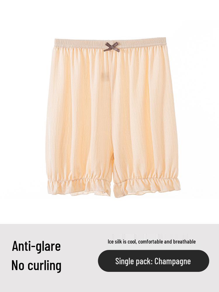 Women s Ice Silk Anti-Exposure Loose Lantern Shorts - Summer Safety Base Layer M (80-110 lbs)