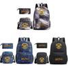 Stylish School Bag Anime Cartoon Print Breathable Canvas Backpack