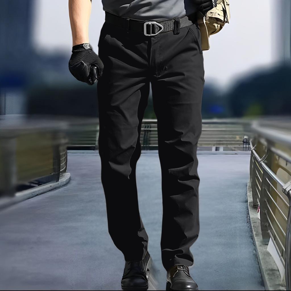 Men's  Work Pants Outdoor Work Fishing Camping Waterproof Wear-resistant Multi-Pocket Work Pants (Belt Not Included)