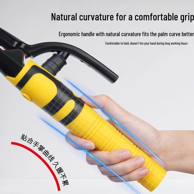Industrial Grade Drop-Proof Electrode Holder: European Style Welding Gun Handle, 500A/800A, Heat Resistant