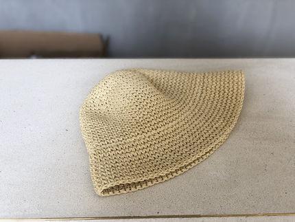 Foldable Handmade Woven Bucket Fisherman Hat Women Summer Straw Hat Korean Style Beach Sun Hat Fresh Casual Visor Cap
