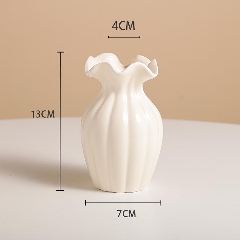 Luxuriöse minimalistische Vase für frische Blumen: Moderne Hydrokultur-Dekoration für Wohnzimmerdeko