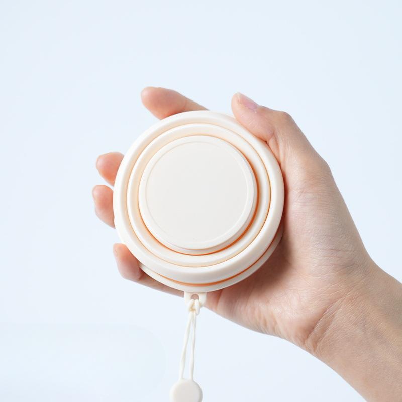 Folding Water Cup Travel Mouthwash Cup Silicone Stretchable Toothbrush Cup Compression Cup