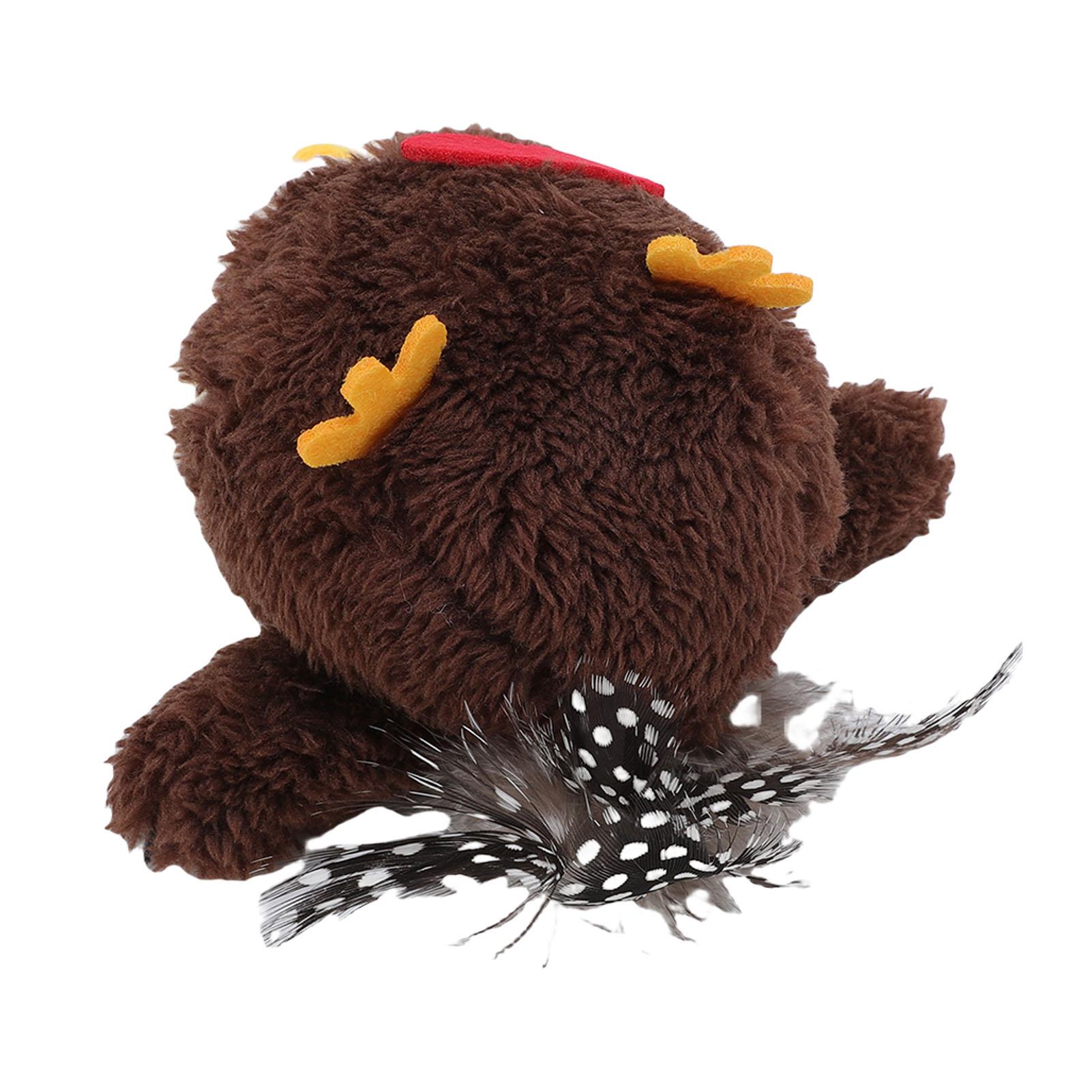 Bird Plush Pet Toy Sensor Movement Touch Sound Comfortable Interactive Flapping Bird Cat Toy