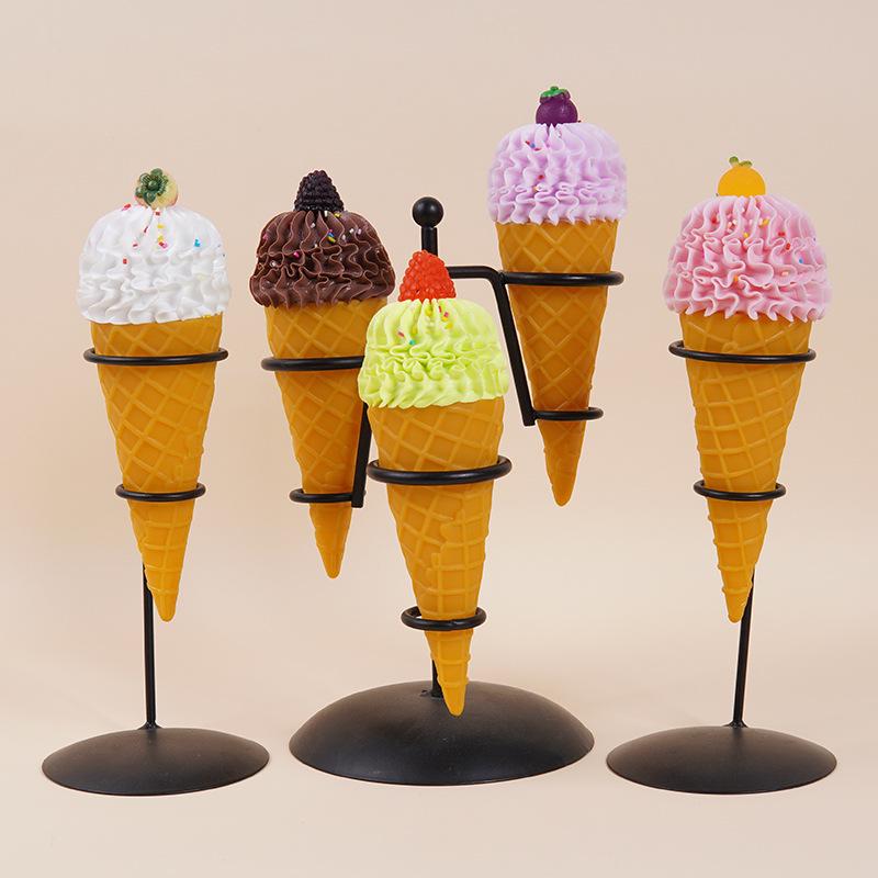 Fruit Cream Cone Claw Machine Toy for Milk Tea Shop Decor