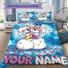 Personalisierte diddl Bettwäsche, Steppbett-Set Bettbezug Kissenbezug Heim-Geburtstagsgeschenk(1 Bettbezug + 2 Kissenbezüge, ohne Füllung)_xia