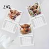 Calendar for School Highland Cow 2027, 12 Month Wall Hanging Planner with Yearly Event Tracker Large Daily Blocks, Home Office Organizer, Lover