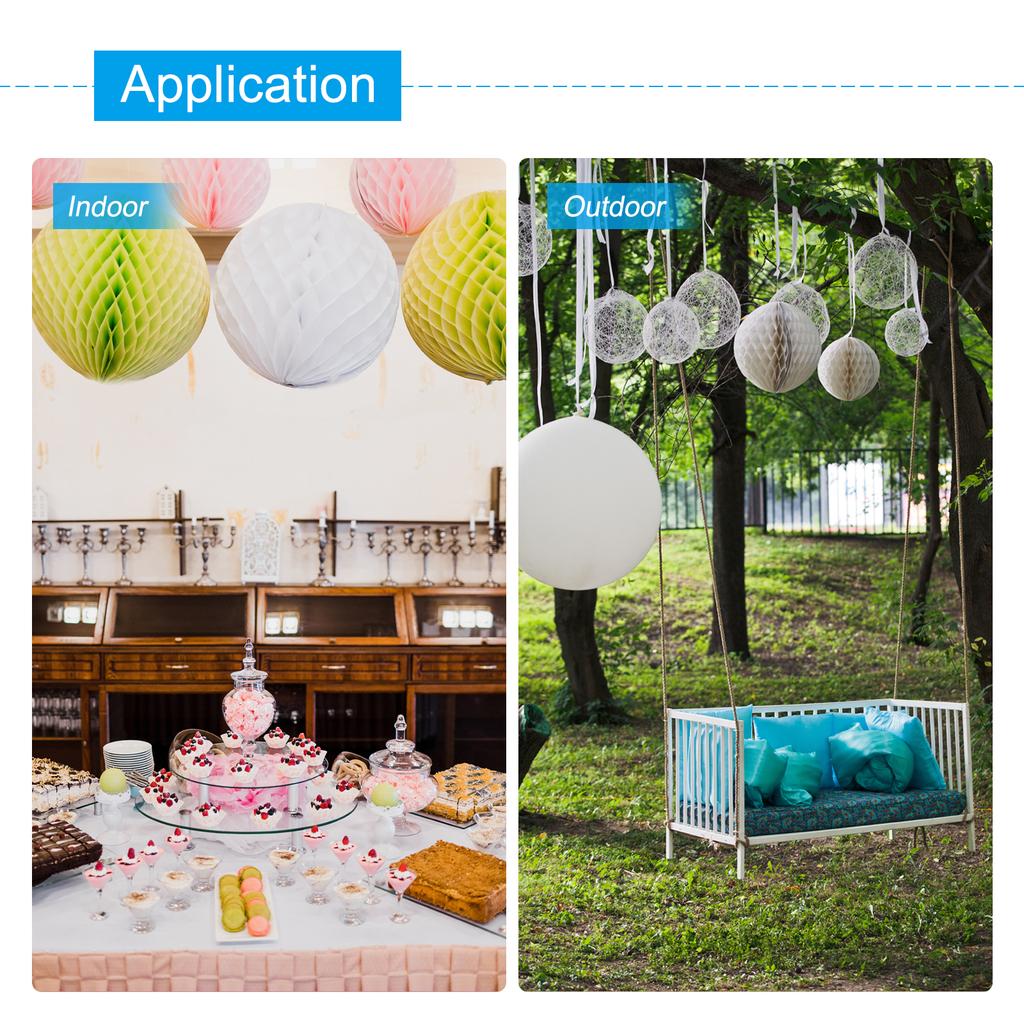 10pcs Tissue Paper Pom Poms Flower Balls Party Hanging Paper Flower Balls Decoration for Birthday Wedding Home Backdrop Decor