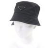 Pristine PRADA Hat Triangle Logo Triangular Plate Re-Nylon Bucket Used