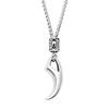 Viking Retro Wolf Tooth Necklace Stainless Steel Norse Rune Pendant Necklace For Men Women Amulet Jewelry Gift