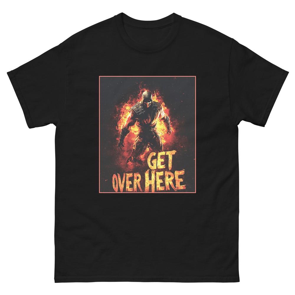 Scorpion Mortal Kombat Tee, GET OVER HERE, Gamer T-Shirts, Video Game Characters