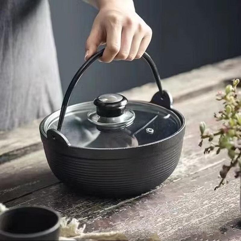 ZISIZ Thickened Cast Iron Stew Pot