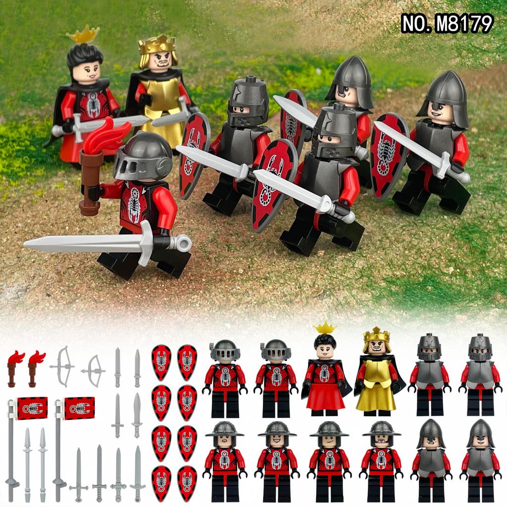 Medieval Scorpion Kingdom Knight Soldier Minifigure Building Block Toys