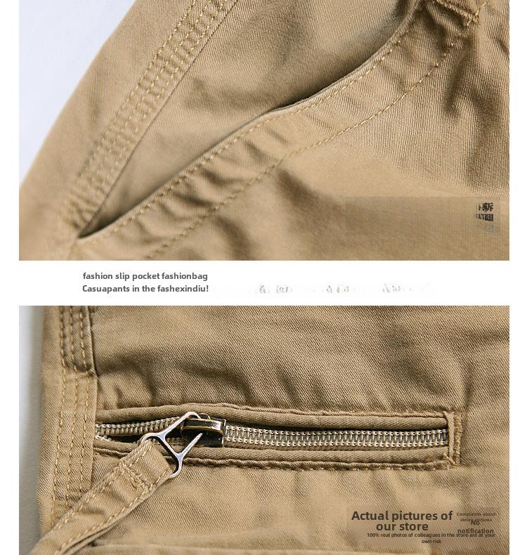 Herren Sommer Baumwoll-Overall mit lockerer Passform, mehreren Taschen und mittellangen Shorts für die Freizeit im Freien
