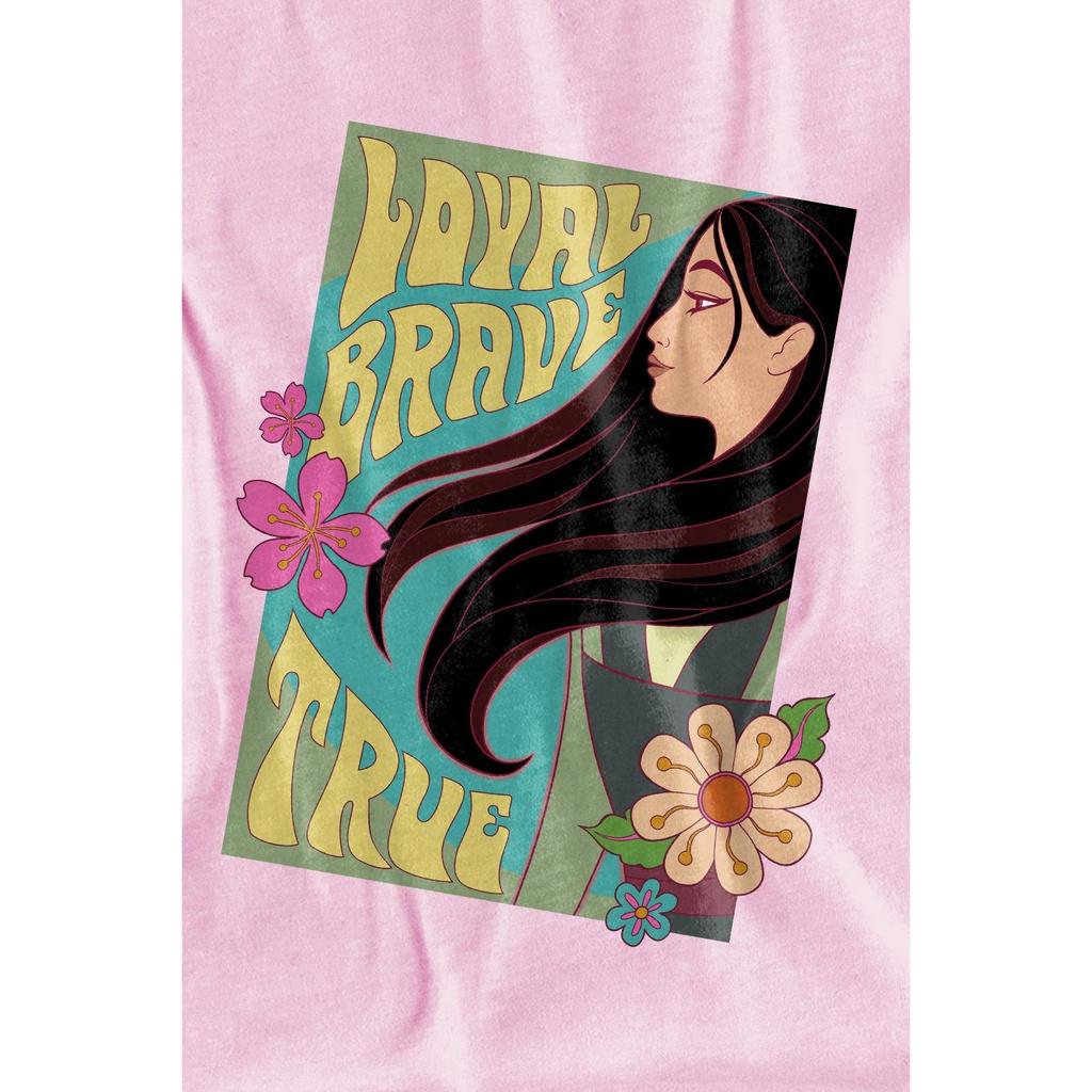 Mulan Childrens/Kids Loyal Brave True T-Shirt