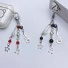 Rock Style Guitar Bead Bag Pendant Keychain Phone Charm Handmade Cute Keychain