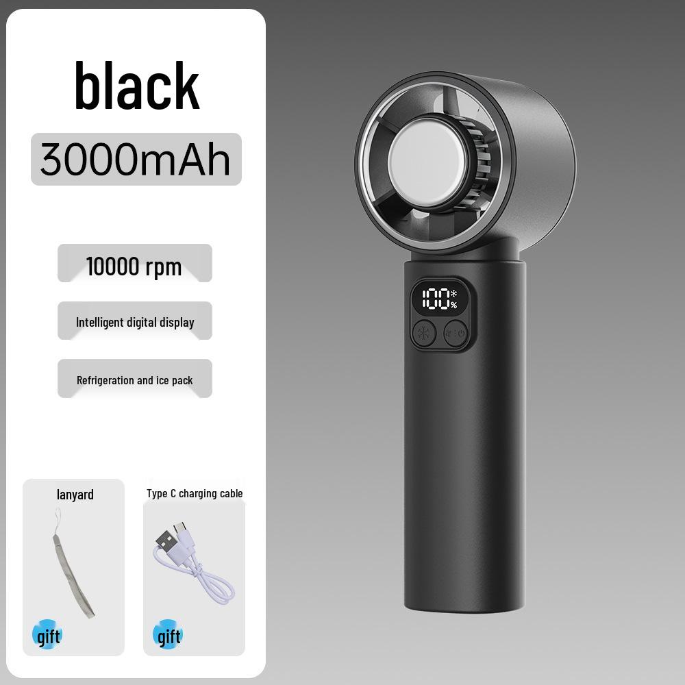 Foldable Handheld Fan with Semiconductor Refrigeration, Long Battery Life, High Speed, and Compact Design