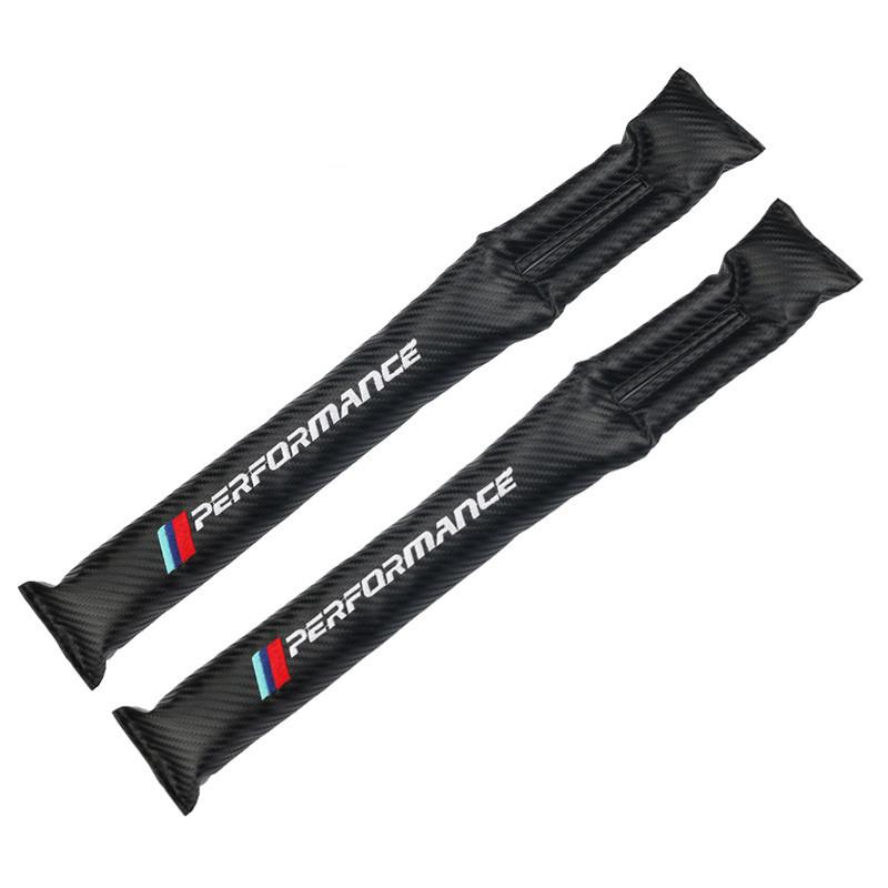 

Sporty Carbon Fiber Style Car Seat Gap Leakproof Pad Protective Seat Slot Cover Cushion Interior Decor Parts For BMW E36 E64 E85