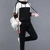 Women's Autumn Winter Fleece-lined Thickened Sports Suit Hooded Sweatshirt Two-piece Set Korean Style Warm Clothing