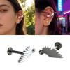 Demons Wing Shape Earrings Easy Maintenance Everyday Wear Fashionable Women Accessory Alloy Texture for Fashion Look