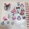 Used Sticker Book Heisei Retro Plump Glitter Shakashaka Transparent Doumori Lolita