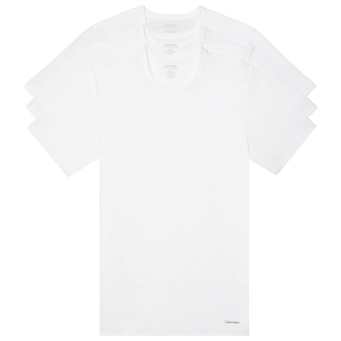 Calvin Klein ck ck Crew Neck Short Sleeve Underwear CREW NECK T SLIM FIT NB4013 WHITE M T-shirt 3-Pack Men s (100) [Used]