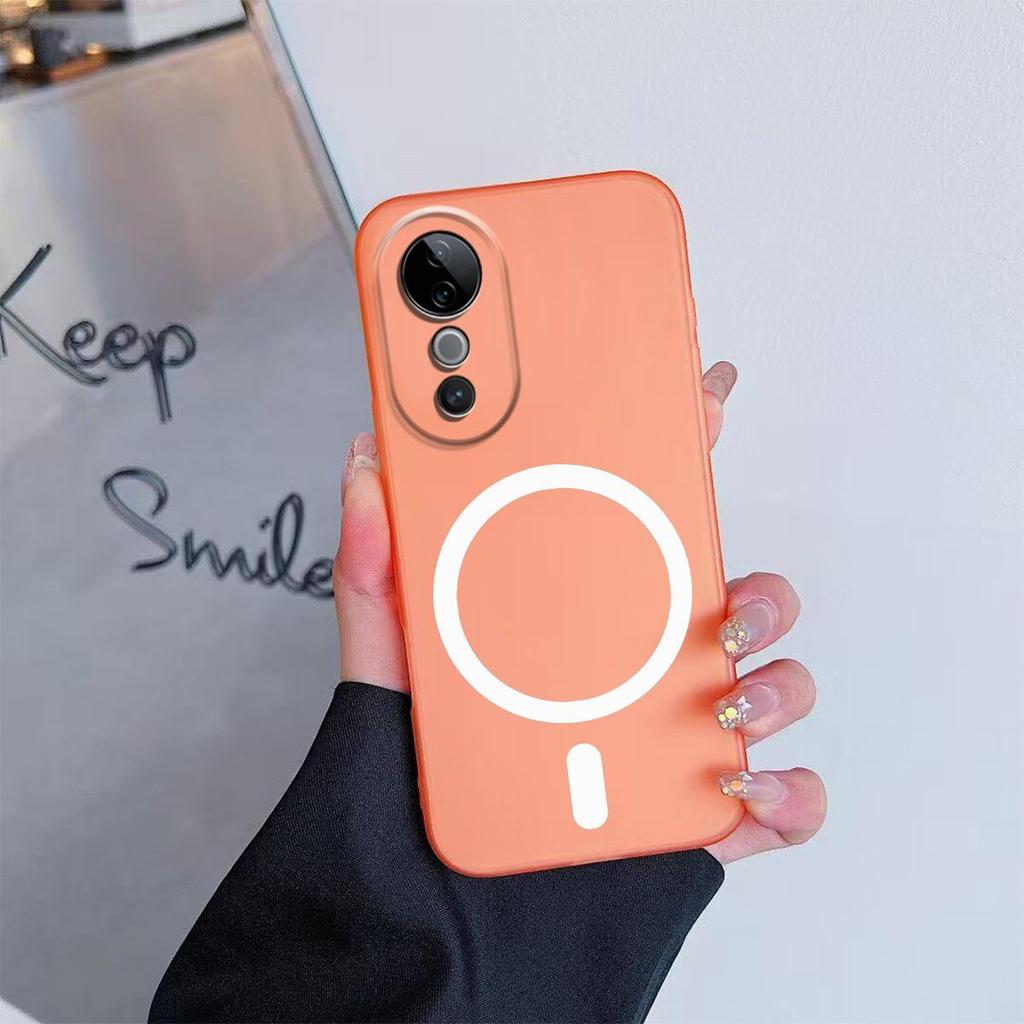 Case for Vivo V40,V40 Pro Premium Magnetic Matte Phone Casing Protection Cover