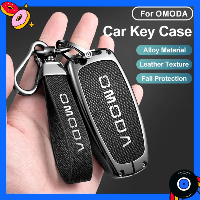 Car Key Case Bag for Chery Omoda C5 E5 C9 Omoda 5 9 EV PHEV 2025 Key Chain Protective Cover Smart Remote Key Protection Shell