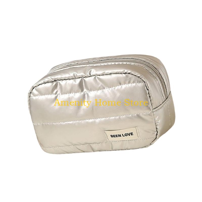 F26C Waterproof Makeup Bag Large Capacity for Lipsticks and Skincare Travel Toiletry Organizers Oxfords Fabric Builds