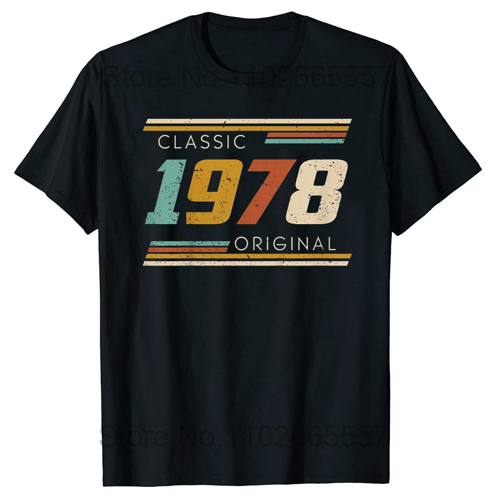 Made In 1978 Limited Edition All Original Parts Aged To Perfection Vintage Fashion Tshirt Clothing Casual Basic T-shirts