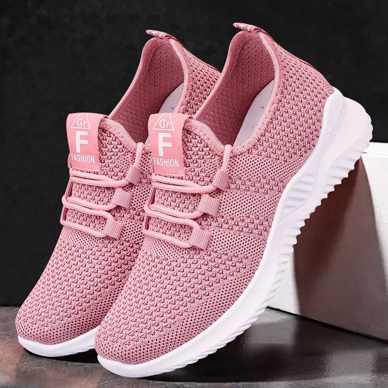 Shoes women's new lightweight and versatile casual shoes running shoes breathable and not tired feet women's shoes soft-soled sports shoes women