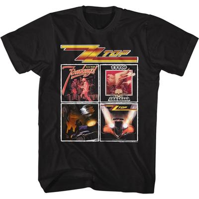 Zz Top - Meilleurs Albums - Manches Courtes - Adulte - T-Shirt