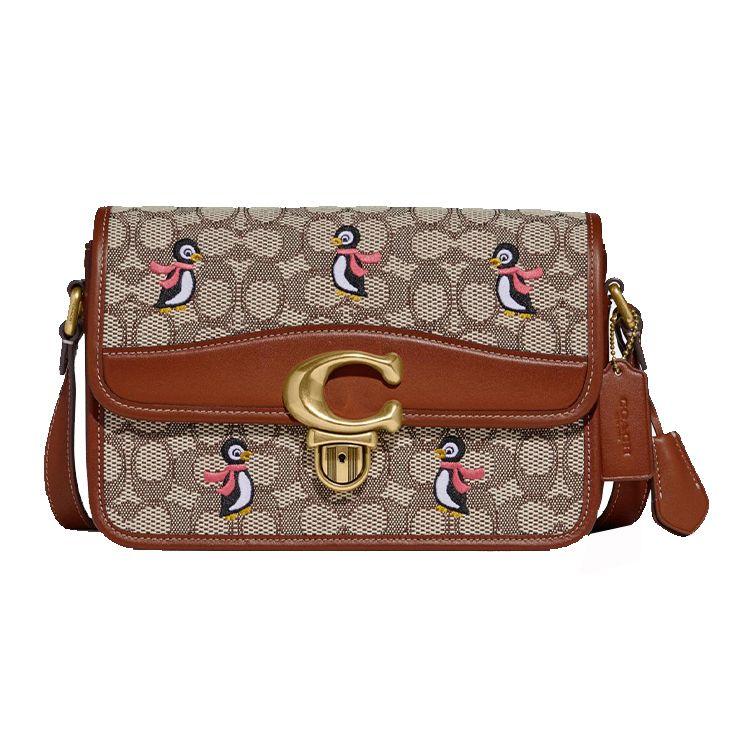 

Coach Signature Jacquard Penguin Embroidery Shoulder Bag C7935-B4TA7 Basic Set (Bag+Dust Bag)