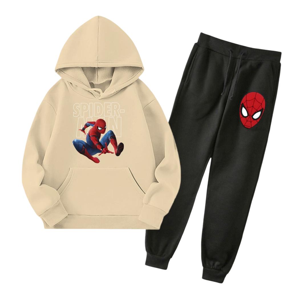 Kids Hoodie and Sweatpants Set Graphic Print with Pockets for Boys and Girls