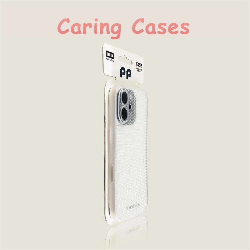 For iPhone 17 Pro Max Case Black Mesh Cooling Slim Matte Shockproof Compatible with iPhone 16 15 14 13 12 11