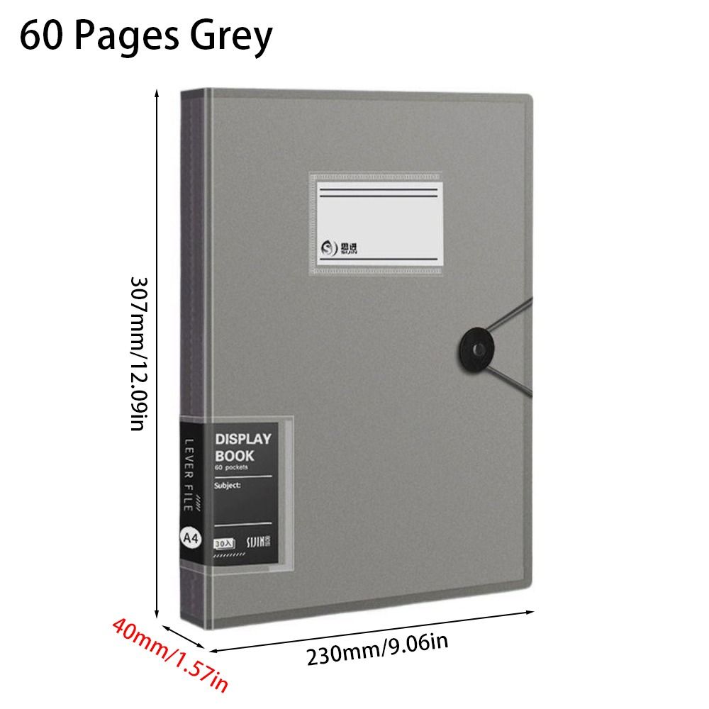 1Pcs Transparent Insert Paper A4 File Folder A4 Document Organizer Bag  for Office School Stationer