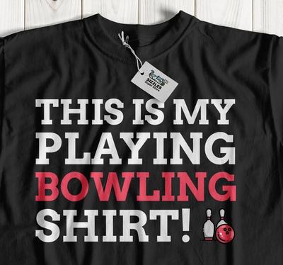 Unisex Funny Bowling Alley T-shirt Tops Tees Unisex Pro Bowler Strike Gifts Bowling Ball Tees