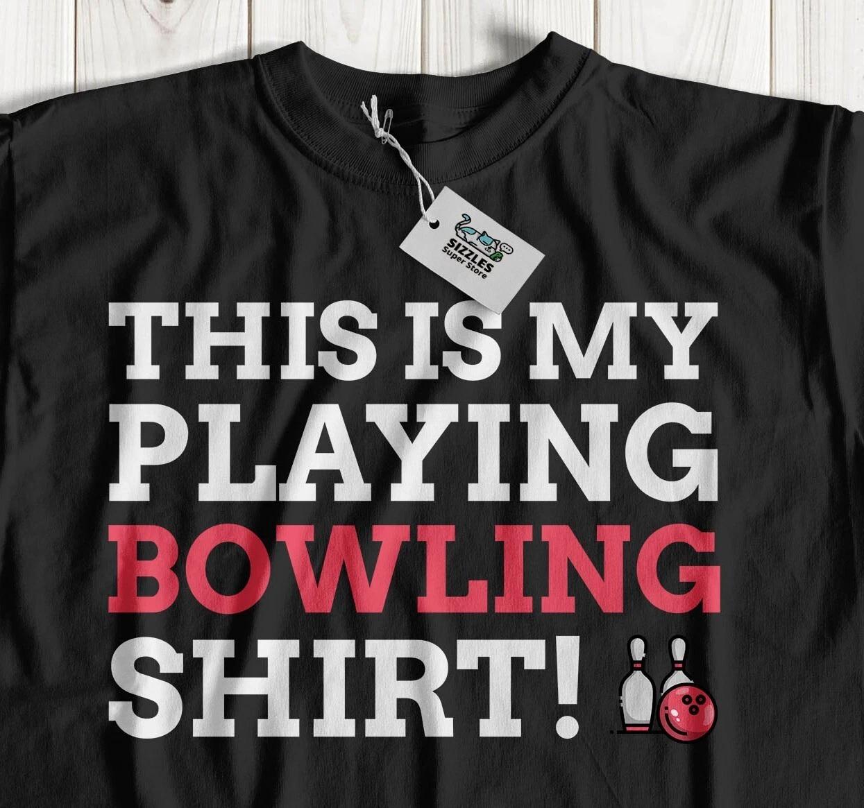 Unisex Funny Bowling Alley T-Shirt Pro Bowler Strike Gifts Bowling Ball Tees S