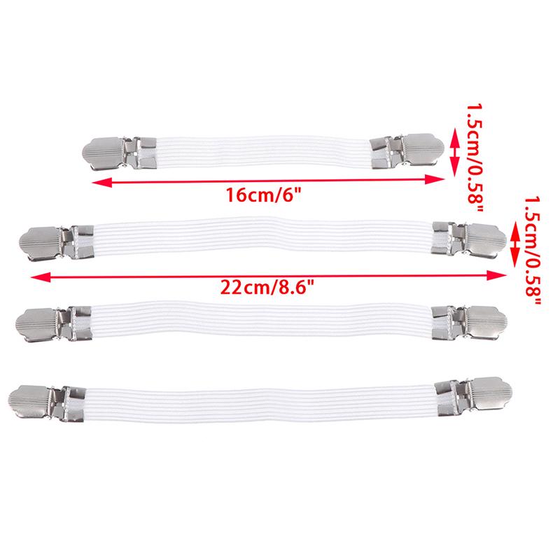 4Pc Ironing Board Cover Clip Fasteners Tight Fit Elastic Brace Ties Straps Grips