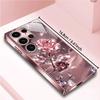 Classic Crystal Rose Phone Case S26 Ultra Case Glass Mobile Phones for Samsung Galaxy S26 S25 S24 S23 S22 FE Ultra Plus