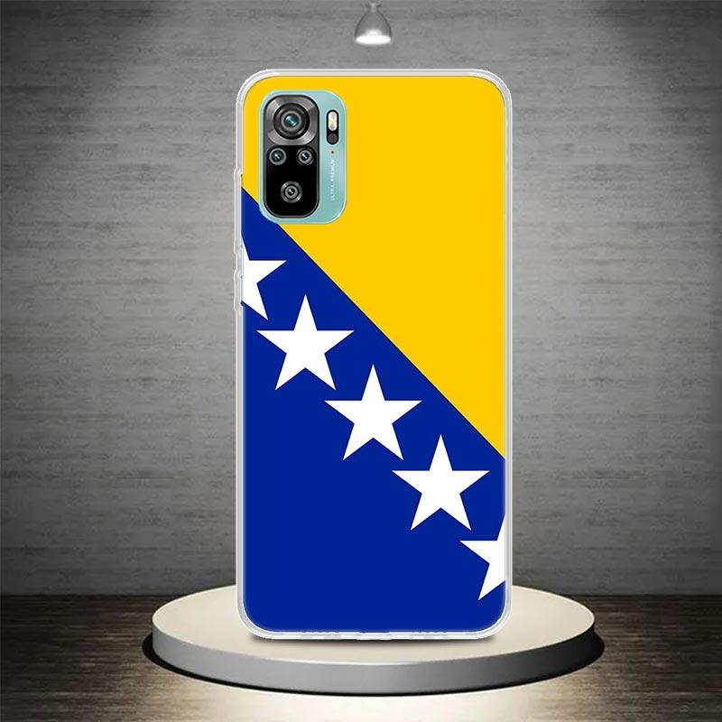 Bosnien und Herzegowina Flagge Handyhülle Schale Für Xiaomi Redmi 9C 10C 12C 13C 14C 12 13 10A 10 9A 9 9T 8A 8 7A 7 6A 6 Pro K80 K70