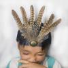 Decorative Ethnic Style Feathered Hairband Colorful Lightweight Hair Ornament Headband Festive Events