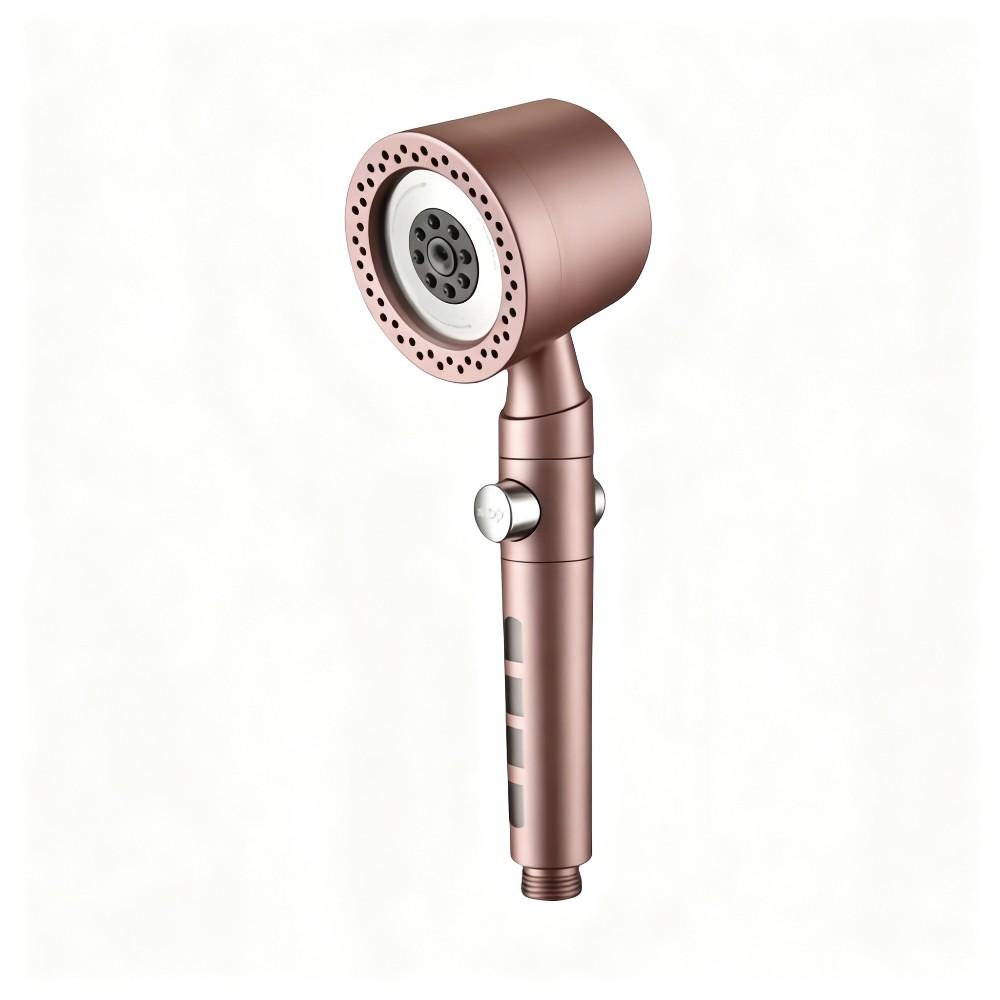 High-Pressure Handheld Shower Head Water-Saving Design with One-Key On/Off Switch Durable for Bathroom Home Shower Accessory